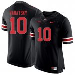 NCAA Ohio State Buckeyes Men's #10 Danny Vanatsky Blackout Nike Football College Jersey EHQ3645JN